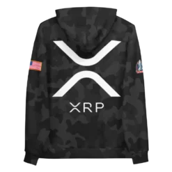 XRP Army x Mission to the Moon Black Camouflage Hoodie - Image 2