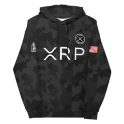 XRP Army x Mission to the Moon Black Camouflage Hoodie