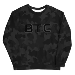 Bitcoin x BTC Black Camouflage Sweatshirt