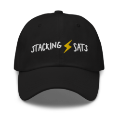 Stacking Sats Baseball Cap