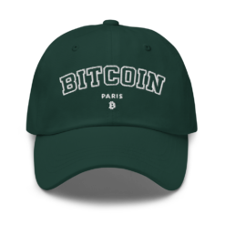 Bitcoin Paris Varsity Baseball Cap