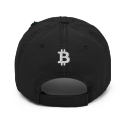 Bitcoin Old London Distressed Baseball Cap - Image 2