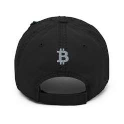 Bitcoin Flag Distressed Baseball Cap - Image 2