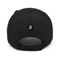 Bitcoin Distressed Baseball Cap - Image 2