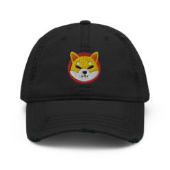 SHiba Inu Distressed Baseball Cap