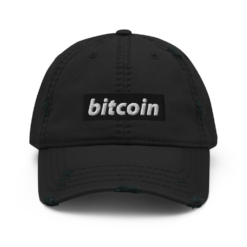 Bitcoin Distressed Baseball Cap