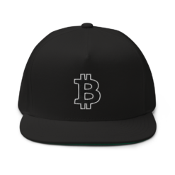 Bitcoin: Thick Outline Logo Snapback Hat