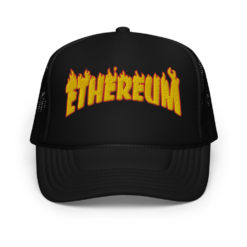 Ethereum: Flames Edition Foam Trucker Hat