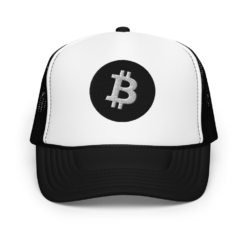 Bitcoin (Black Logo) Foam Trucker Hat