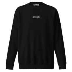 Bitcoin (Embroidery) Premium Sweatshirt