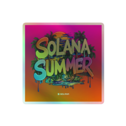 Solana Summer Holographic Sticker