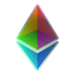 Ethereum Holographic Sticker