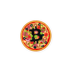 Bitcoin Pizza Sticker