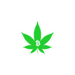 Weed & Bitcoin Sticker