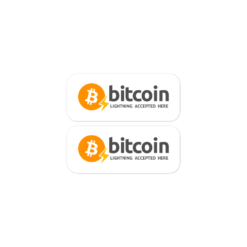 Bitcoin Lightning Accepted Here Stickers - Image 3