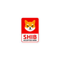 SHIB Accepted Here Sticker - Image 2
