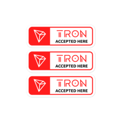 Tron Accepted Here Stickers