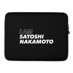 I am Satoshi Nakamoto Laptop Sleeve - Image 2
