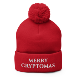 Merry Cryptomas Pom-Pom Beanie