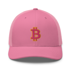 Bitcoin Pink Trucker Cap