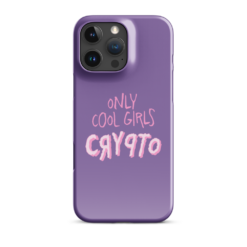 Only Cool Girls Crypto Snap case for iPhone®