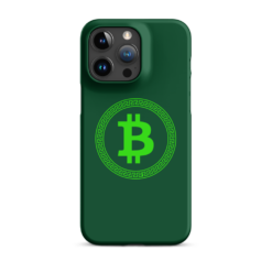 Bitcoin Greek Circle Snap case for iPhone®