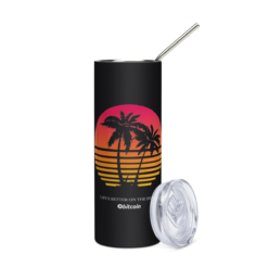 Bitcoin: Life's Better On The Beach Stainless Steel Tumbler