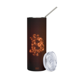 Glowing Bitcoin Stainless Steel Tumbler