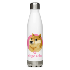 Doge Coin Stainless Steel Water Bottle