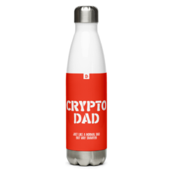 Crypto Dad Stainless Steel Water Bottle