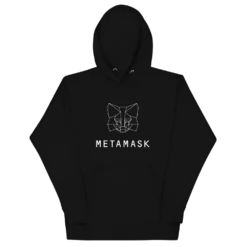 MetaMask Fox White Outline Hoodie