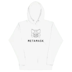 MetaMask Fox Black Outline Hoodie