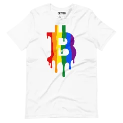 Bitcoin Melting Rainbow T-Shirt