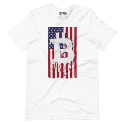 Bitcoin USA Flag T-Shirt