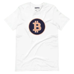 Bitcoin Dark Blue Circle Logo T-Shirt