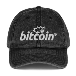 Bitcoin Vintage Baseball Cap