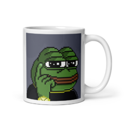 Pepe x Smart Guy Meme Mug